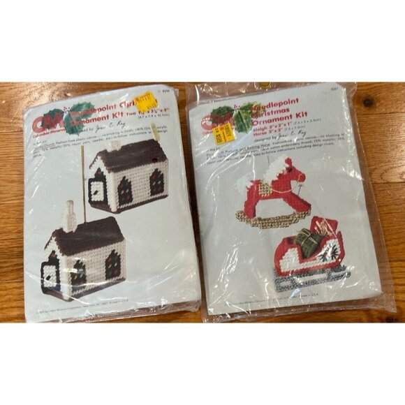 Columbia Minerva Needlepoint Kits #8261 & 8298 Vtg 1978 1979 - Picture 6 of 8